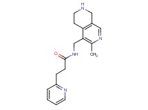 N-[(3-methyl-5,6,7,8-tetrahydro-2,7-naphthyridin-4-yl)methyl]-3-(2-pyridinyl)propanamide