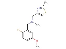 (2-fluoro-5-methoxybenzyl)methyl[(2-methyl-1,3-thiazol-4-yl)methyl]amine