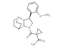 1-{[(2R*,3S*,6R*)-3-(2-methoxyphenyl)-1,5-diazatricyclo[5.2.2.0~2,6~]undec-5-yl]carbonyl}cyclopropanecarboxamide