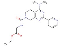 ethyl N-{[4-(dimethylamino)-2-pyridin-3-yl-5,8-dihydropyrido[3,4-d]pyrimidin-7(6H)-yl]carbonyl}glycinate