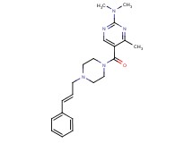 N,N,4-trimethyl-5-({4-[(2E)-3-phenylprop-2-en-1-yl]piperazin-1-yl}carbonyl)pyrimidin-2-amine