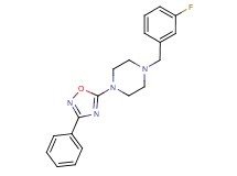 1-(3-fluorobenzyl)-4-(3-phenyl-1,2,4-oxadiazol-5-yl)piperazine