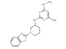 N~2~-[1-(1,3-benzothiazol-2-yl)-3-piperidinyl]-N~4~,6-dimethyl-2,4-pyrimidinediamine