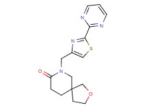 7-[(2-pyrimidin-2-yl-1,3-thiazol-4-yl)methyl]-2-oxa-7-azaspiro[4.5]decan-8-one