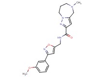 N-{[3-(3-methoxyphenyl)isoxazol-5-yl]methyl}-5-methyl-5,6,7,8-tetrahydro-4H-pyrazolo[1,5-a][1,4]diazepine-2-carboxamide