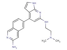 N'-[4-(3-aminoisoquinolin-6-yl)-1H-pyrrolo[2,3-b]pyridin-6-yl]-N,N-dimethylethane-1,2-diamine