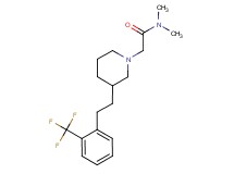 N,N-dimethyl-2-(3-{2-[2-(trifluoromethyl)phenyl]ethyl}-1-piperidinyl)acetamide