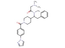 N~1~,N~2~,N~2~-trimethyl-N~1~-(2-phenyl-1-{1-[4-(1H-pyrazol-1-yl)benzoyl]-4-piperidinyl}ethyl)glycinamide