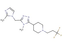 4-{4-methyl-5-[(2-methyl-1H-imidazol-1-yl)methyl]-4H-1,2,4-triazol-3-yl}-1-(3,3,3-trifluoropropyl)piperidine