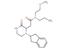 2-[1-(2,3-dihydro-1H-inden-2-yl)-3-oxo-2-piperazinyl]-N-(2-methoxyethyl)-N-propylacetamide