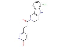 6-[3-(6-chloro-1,3,4,5-tetrahydro-2H-pyrido[4,3-b]indol-2-yl)-3-oxopropyl]-3(2H)-pyridazinone