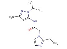 2-(2-ethyl-1H-imidazol-1-yl)-N-(1-isopropyl-3-methyl-1H-pyrazol-5-yl)acetamide