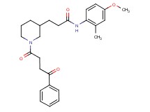 N-(4-methoxy-2-methylphenyl)-3-[1-(4-oxo-4-phenylbutanoyl)-3-piperidinyl]propanamide