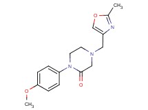1-(4-methoxyphenyl)-4-[(2-methyl-1,3-oxazol-4-yl)methyl]-2-piperazinone