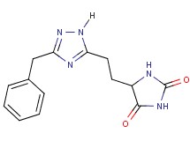 5-[2-(3-benzyl-1H-1,2,4-triazol-5-yl)ethyl]imidazolidine-2,4-dione
