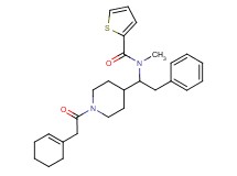 N-{1-[1-(1-cyclohexen-1-ylacetyl)-4-piperidinyl]-2-phenylethyl}-N-methyl-2-thiophenecarboxamide
