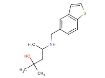 4-[(1-benzothien-5-ylmethyl)amino]-2-methylpentan-2-ol