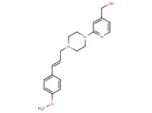 (2-{4-[(2E)-3-(4-methoxyphenyl)prop-2-en-1-yl]piperazin-1-yl}pyridin-4-yl)methanol