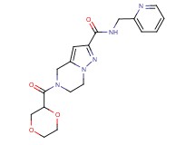 5-(1,4-dioxan-2-ylcarbonyl)-N-(pyridin-2-ylmethyl)-4,5,6,7-tetrahydropyrazolo[1,5-a]pyrazine-2-carboxamide