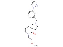 7-(2-methoxyethyl)-2-[3-(1H-pyrazol-1-yl)benzyl]-2,7-diazaspiro[4.5]decan-6-one