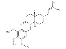 (4aR*,8aS*)-6-(3-methyl-2-buten-1-yl)-1-(3,4,5-trimethoxybenzyl)octahydro-1,6-naphthyridin-2(1H)-one