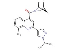 4-[(1S*,4S*)-2-azabicyclo[2.2.1]hept-2-ylcarbonyl]-2-(1-isopropyl-1H-pyrazol-4-yl)-8-methylquinoline