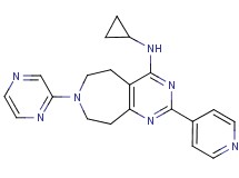 N-cyclopropyl-7-pyrazin-2-yl-2-pyridin-4-yl-6,7,8,9-tetrahydro-5H-pyrimido[4,5-d]azepin-4-amine
