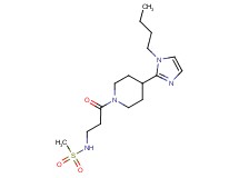 N-{3-[4-(1-butyl-1H-imidazol-2-yl)-1-piperidinyl]-3-oxopropyl}methanesulfonamide
