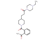 1-[2-({4-[3-(4-ethyl-1-piperazinyl)-3-oxopropyl]-1-piperidinyl}carbonyl)phenyl]ethanone
