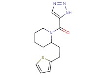 2-[2-(2-thienyl)ethyl]-1-(1H-1,2,3-triazol-5-ylcarbonyl)piperidine