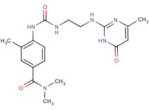 N,N,3-trimethyl-4-{[({2-[(4-methyl-6-oxo-1,6-dihydropyrimidin-2-yl)amino]ethyl}amino)carbonyl]amino}benzamide