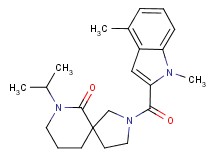 2-[(1,4-dimethyl-1H-indol-2-yl)carbonyl]-7-isopropyl-2,7-diazaspiro[4.5]decan-6-one