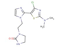 1-(2-{2-[4-chloro-2-(dimethylamino)-1,3-thiazol-5-yl]-1H-imidazol-1-yl}ethyl)imidazolidin-2-one