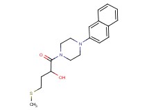 4-(methylthio)-1-[4-(2-naphthyl)-1-piperazinyl]-1-oxo-2-butanol