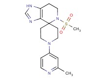 1'-(2-methylpyridin-4-yl)-5-(methylsulfonyl)-1,5,6,7-tetrahydrospiro[imidazo[4,5-c]pyridine-4,4'-piperidine]