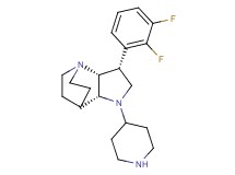 rel-(2R,3R,6R)-3-(2,3-difluorophenyl)-5-(4-piperidinyl)-1,5-diazatricyclo[5.2.2.0~2,6~]undecane dihydrochloride