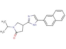 1-isopropyl-4-[5-(2-naphthyl)-1H-imidazol-2-yl]-2-pyrrolidinone