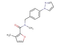 N,3-dimethyl-N-[4-(1H-pyrazol-1-yl)benzyl]-2-furamide