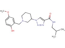 1-[1-(2-hydroxy-5-methoxybenzyl)-3-piperidinyl]-N-isobutyl-1H-1,2,3-triazole-4-carboxamide