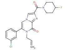 7-allyl-6-(3-chlorophenyl)-2-[(4-fluoropiperidin-1-yl)carbonyl]imidazo[1,2-a]pyrazin-8(7H)-one
