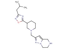 2-{[3-(3-isobutyl-1,2,4-oxadiazol-5-yl)-1-piperidinyl]methyl}-4,5,6,7-tetrahydropyrazolo[1,5-a]pyrazine dihydrochloride