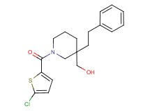 [1-[(5-chloro-2-thienyl)carbonyl]-3-(2-phenylethyl)-3-piperidinyl]methanol