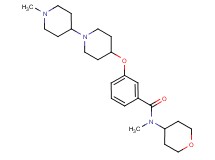 N-methyl-3-[(1'-methyl-1,4'-bipiperidin-4-yl)oxy]-N-(tetrahydro-2H-pyran-4-yl)benzamide