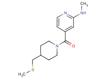 N-methyl-4-({4-[(methylthio)methyl]piperidin-1-yl}carbonyl)pyridin-2-amine