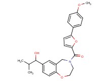 1-{4-[5-(4-methoxyphenyl)-2-furoyl]-2,3,4,5-tetrahydro-1,4-benzoxazepin-7-yl}-2-methyl-1-propanol