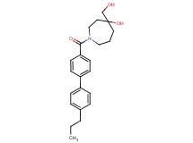 4-(hydroxymethyl)-1-[(4'-propyl-4-biphenylyl)carbonyl]-4-azepanol