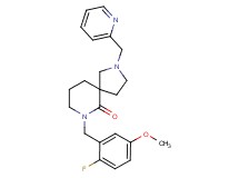 7-(2-fluoro-5-methoxybenzyl)-2-(2-pyridinylmethyl)-2,7-diazaspiro[4.5]decan-6-one