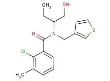 2-chloro-N-[1-(hydroxymethyl)propyl]-3-methyl-N-(3-thienylmethyl)benzamide