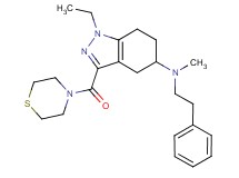 1-ethyl-N-methyl-N-(2-phenylethyl)-3-(4-thiomorpholinylcarbonyl)-4,5,6,7-tetrahydro-1H-indazol-5-amine