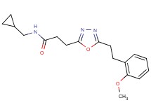 N-(cyclopropylmethyl)-3-{5-[2-(2-methoxyphenyl)ethyl]-1,3,4-oxadiazol-2-yl}propanamide